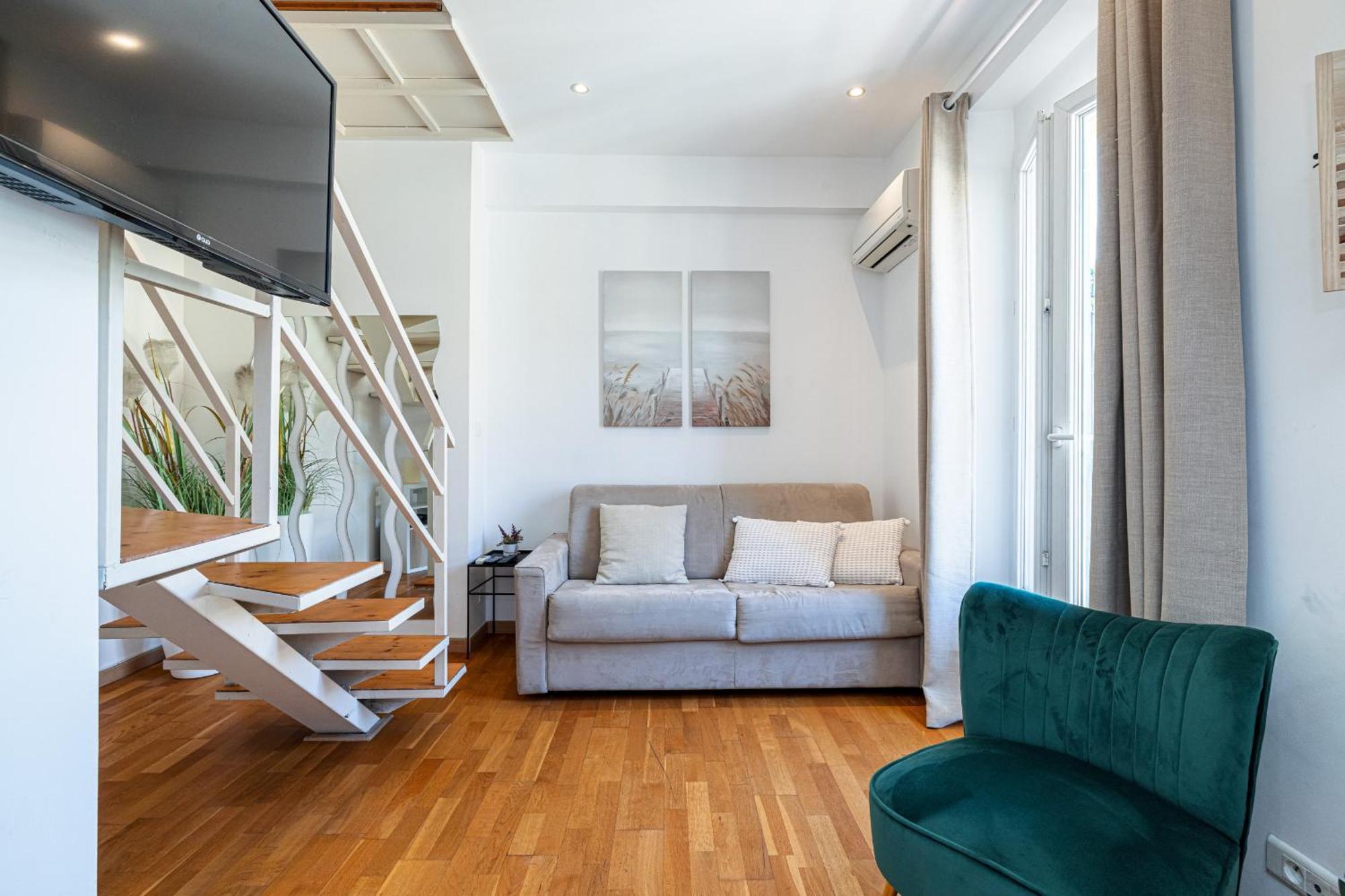 Apartamento Massena Street - 1 Bdr Duplex With Ac & Parking Niza Exterior foto